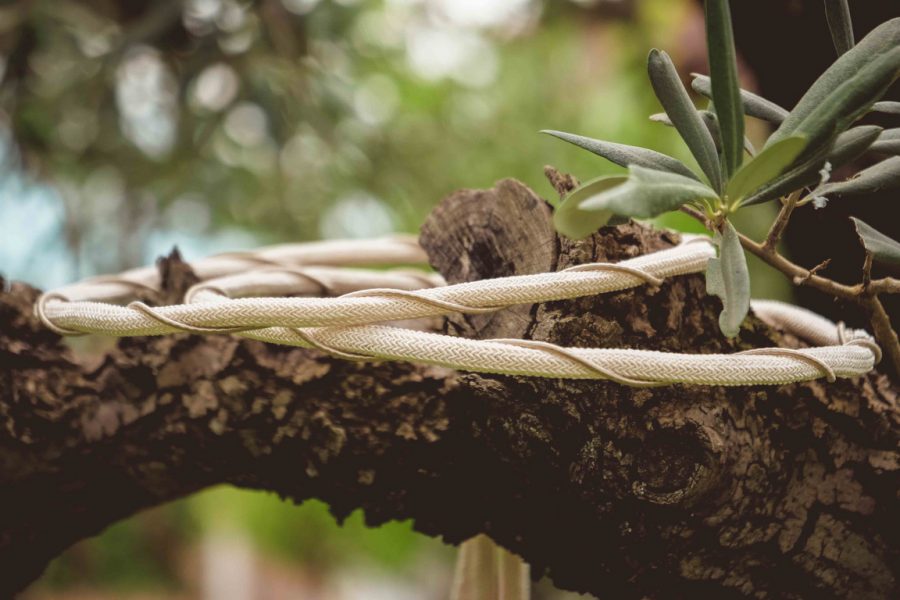 Στέφανα γάμου με μεταξωτό σχοινί | στέφανα γάμου σχοινί - δαντέλα από Velissaria.gr