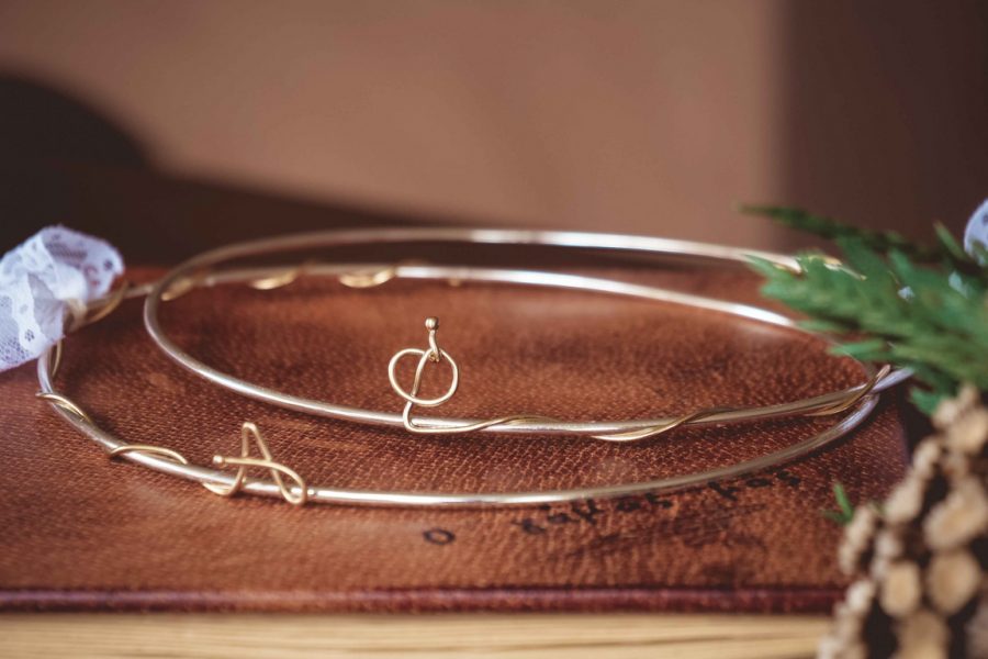 | στέφανα γάμου ασημένια από Velissaria.gr