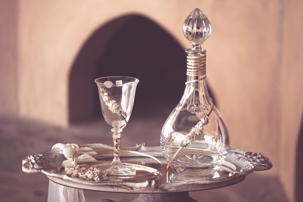 | σετ γαμου δίσκος-καράφα-ποτήρι από Velissaria.gr