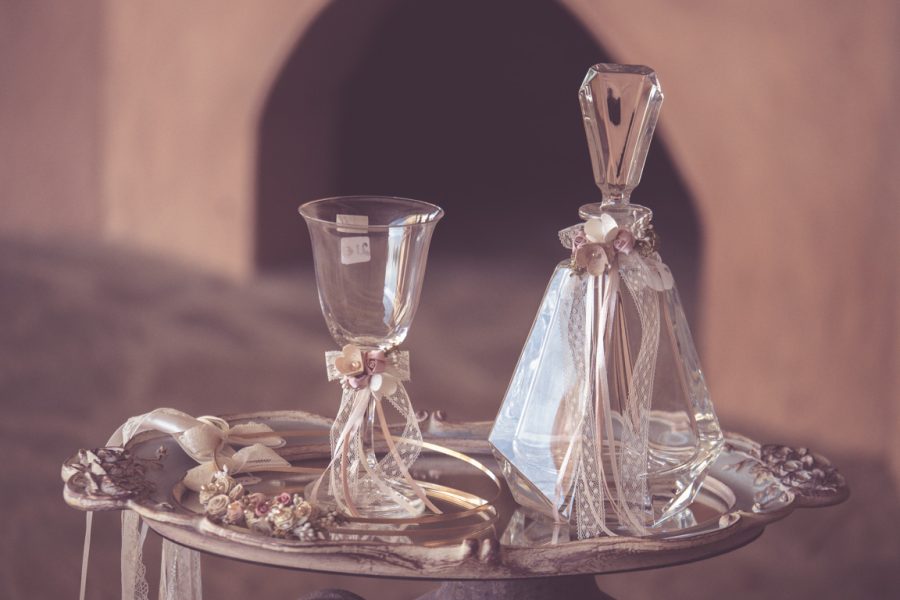 | σετ γαμου δίσκος-καράφα-ποτήρι από Velissaria.gr