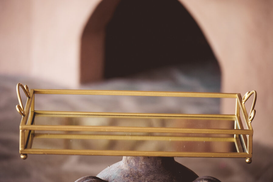 Δίσκος-καράφα-ποτήρι με διακόσμηση | σετ γαμου δίσκος-καράφα-ποτήρι από Velissaria.gr