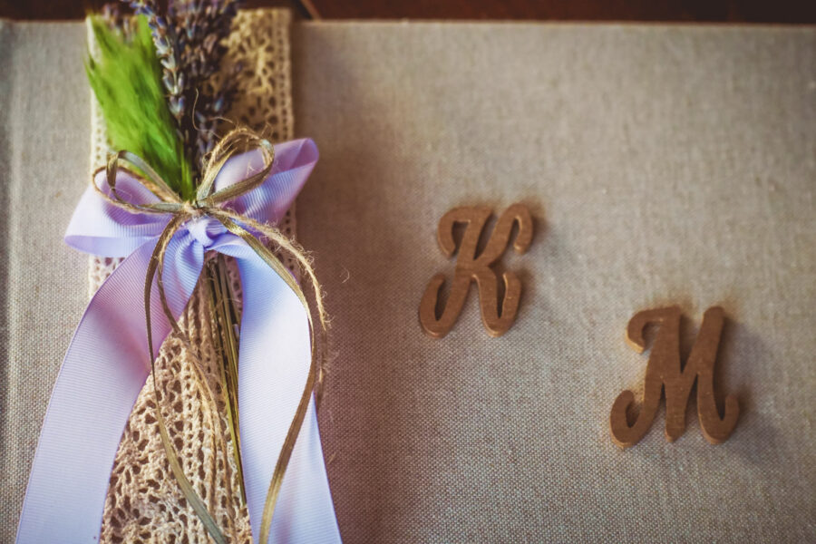 Υφασμάτινο βιβλίο ευχών | βιβλία ευχών από Velissaria.gr