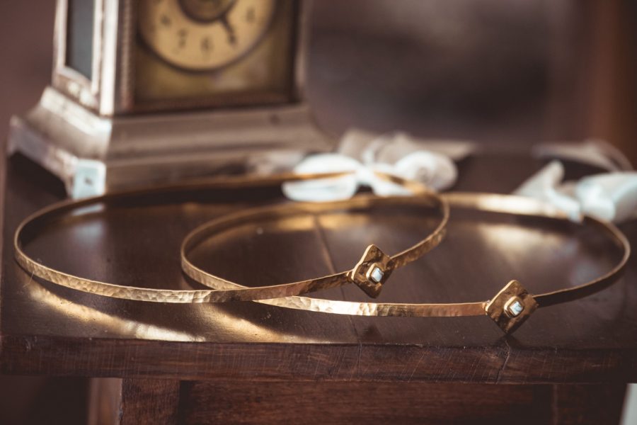 Στέφανα γάμου επίχρυσα σφυρίλατα | στέφανα γάμου επίχρυσα από Velissaria.gr