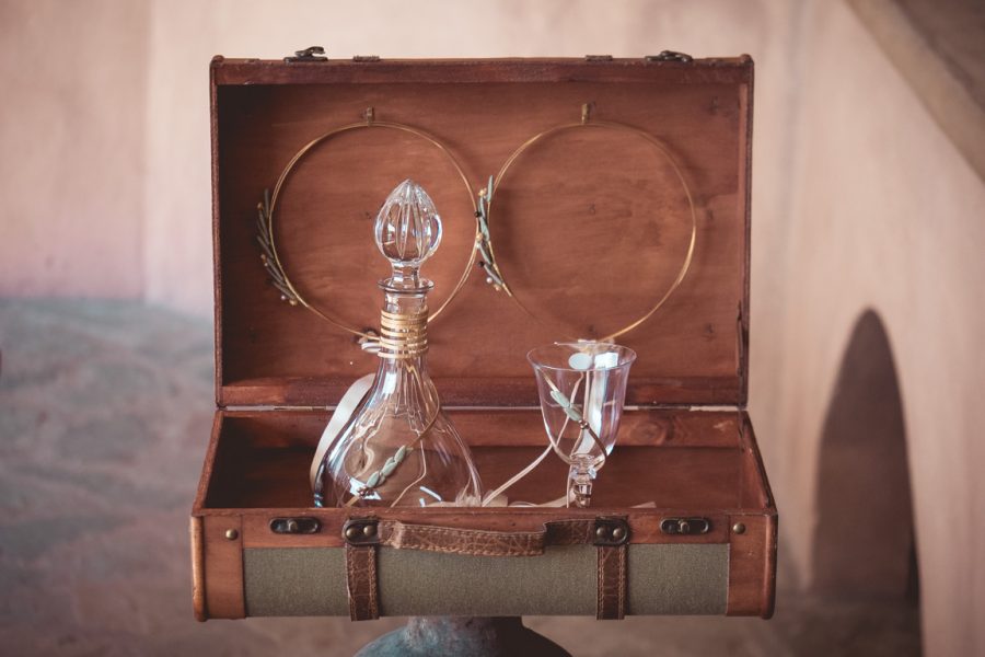 | σετ γαμου δίσκος-καράφα-ποτήρι από Velissaria.gr