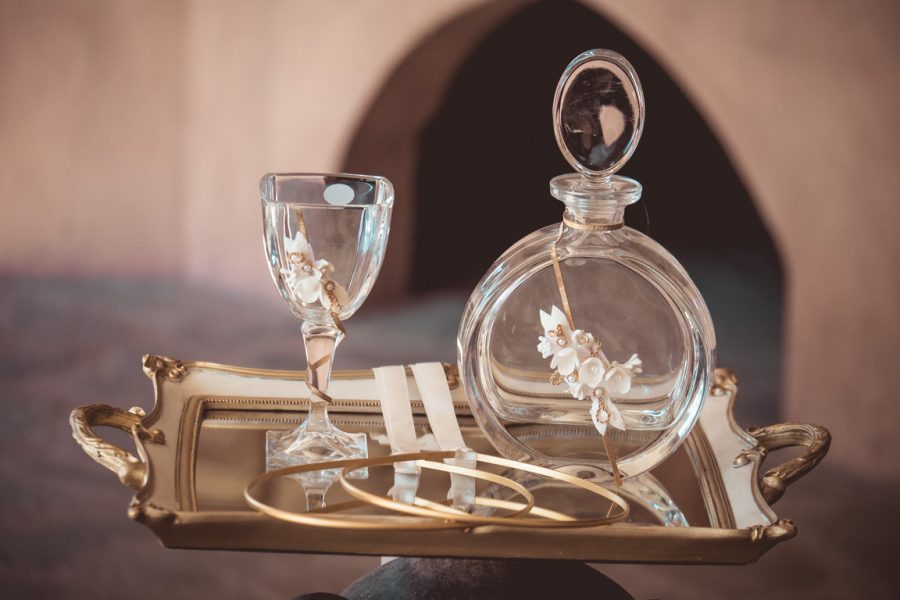 | σετ γαμου δίσκος-καράφα-ποτήρι από Velissaria.gr