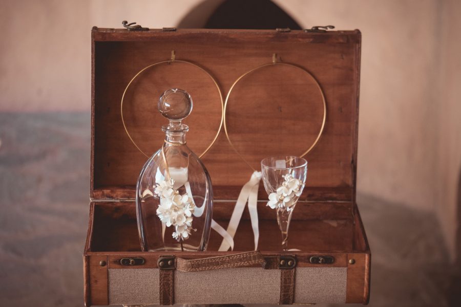 | σετ γαμου δίσκος-καράφα-ποτήρι από Velissaria.gr